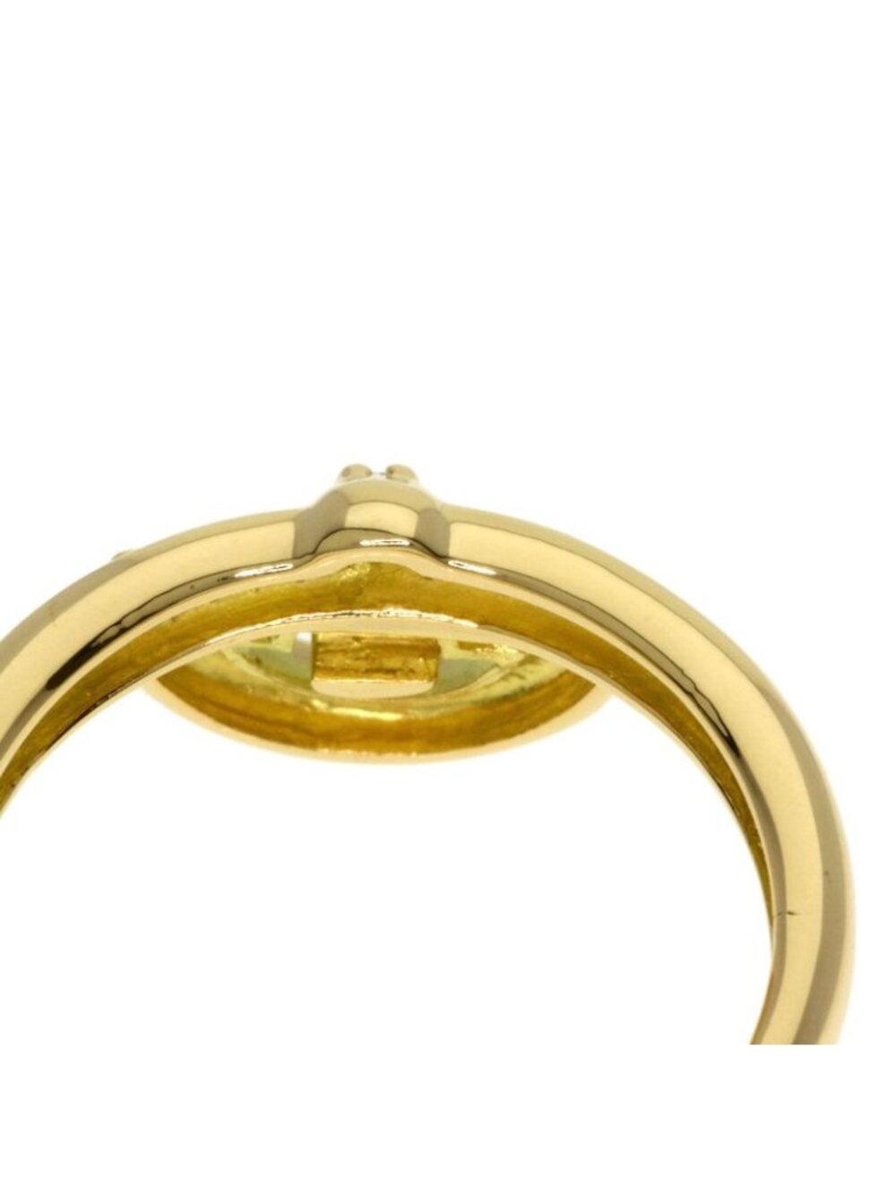 Celine Logo Diamond Ring 18k Yellow Gold - Picture 9 of 11
